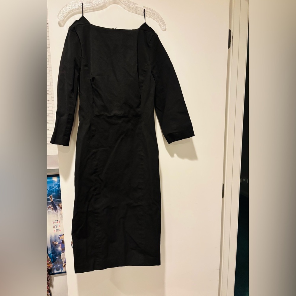 BANANA REPUBLIC Black Long Sleeve Dress, Size 4